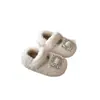 Zapatos de Felpa Ins Plus 2026 Otoño e Invierno Nuevos Zapatos de Princesa con Pedrería Estilo Coreano Zapatos Cálidos de Algodón con Suela Suave para Niñas