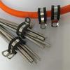 Abrazadera de Cable Tipo R de Acero Inoxidable Recubierta de Goma 16mm Tipo P 304Epdm Abrazadera para Tubo de Arnés de Cable Abrazadera para Manguera
