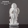 Figura de angelito de estilo europeo retro, adornos artísticos, estatuas de yeso, modelos decorativos