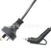 Cable con enchufe australiano certificado SAA Dos clavijas planas Cable para lámpara de mesa con interruptor Cable de alimentación con enchufe giratorio 303 Terminal transparente