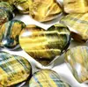 Venda Quente Transfronteiriça Pedra Bruta de Cristal Natural Bastão Polido Olho de Tigre Amarelo e Azul Decorações de Ornamentos para Mesa de Escritório em Casa Atacado