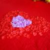 Suprimentos de casamento pétalas falsas decoração de casamento criativo romântico jogar à mão flor rosa adereços decoração sala de casamento