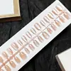Puntas para Uñas Artísticas Ojo de Gato Anchas de Gota de Agua 3D Tiras Pre-hechas 30 Piezas Uñas Usables de Tamaño Directo de Fábrica Personalización