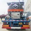 [Preço do Depósito] 19,9 Metros Quadrados Caminhão Tanque Semi-Reboque para Ácido Sulfúrico Tipo Tanque Vermelho Caminhão de Transporte de Substâncias Corrosivas