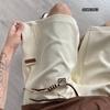 Shorts con cordón de etiqueta de moda estilo americano para hombre, verano, finos, holgados, talla grande, casual, longitud media, pantalones deportivos de moda