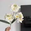 Orquídea de hadas artificial de 3 ramas, decoración suave para el hogar, arreglo floral, arreglo floral de boda, flores decorativas para paisajismo interior al por mayor