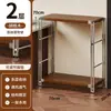 Estante para microondas de cocina, estante de almacenamiento de varias capas de pie estilo japonés, mesa multifuncional para cortar y preparación para el hogar