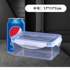 Caja Conservadora de Alimentos Plástico Apto para Microondas Lonchera para Trabajador de Oficina con Tapa Tarro Sellado Rectangular Caja de Almacenamiento para Refrigerador
