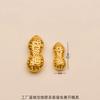 Aleación de tremolo transfronteriza sólida de 1 cm mini simulación superficie brillante lingote de plata adornos regalos chinos lingote pequeño de oro