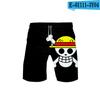 Venta directa de verano anime japonés pequeño mar alrededor de la tendencia de pantalones cortos de playa 3D para hombre
