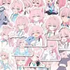 114 Piezas de Pegatinas Temáticas de Pájaros Takanashi Hoshino, Merchandising de Personajes de Blue Archive, Pegatinas de Fan Art para Decoración, Pegatinas de Pared y Escritorio para DIY