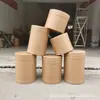 Promoção Barrica de Papel Inteira Cola de Peixe Barrica com Tampa Espessa Barrica de Papel Pequena Barrica Grande Embalagem Externa para Negócios Alimentícios Chá Grãos Óleo