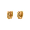 Moda europea y americana simple y única, pendientes en forma de U con forma de diamante mate para mujer, lujo ligero, accesorios para orejas versátiles y de alta gama