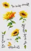 Nuevo Pegatina de Tatuaje de Flor Impermeable a Prueba de Sudor Pequeña Fresca Margarita Cara Brazo de Mujer Pegatina de Tatuaje Temporal