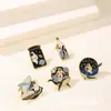 Nova Broche Garrafa Planetária Drift Série Astronauta Espacial Pino Colar Acessórios para Mochila Emblema de Liga Metálica Pintado