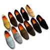 Mocasines de ante STN con suela blanda, slip-on casual, zapatos planos casuales transfronterizos europeos y americanos para hombre