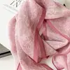 Lenço de Seda Leve e Respirável de Verão, Lenço Longo de Seda com Estampa Paisley 170, Lenço Cinto Multiuso, Protetor de Pescoço