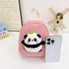 Bolsa Linda para Niñas Dibujo Animado Panda Rojo Mochila Pequeña Infantil Mini Mochila Escolar para Bebé Jardín de Infancia Mochila para Clase Pequeña