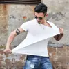 2025 Nova Camiseta de Manga Curta Cor T Camada Base Venda Direta do Fabricante Camiseta Jovem Masculina Gola Redonda Camisa em Branco para Publicidade Cultural Masculina