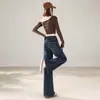 Jeans de pierna ancha estilo retro americano 2026 transfronterizos para mujer, con cintura ajustada, diseño de pierna recta holgada y corte hasta el suelo, perfectos para figuras tipo pera y looks elegantes