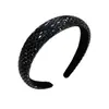 Moda Europeia e Americana Luxo Leve Faixa de Cabeça Totalmente Cravejada de Diamantes Elegante Faixa de Cabeça de Celebridade Cyber Topo Craniano Rosto Pequeno Versátil Brilho Acessórios de Cabelo com Diamantes