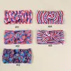 Accesorios para el Cabello de Bebé Europeos y Americanos Transfronterizos, Diademas Suaves y Elásticas para Bebés e Infantes, Diademas Anchas con Moño, Diademas Estampadas, Accesorios para la Cabeza