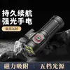 Linterna Mini de Aleación de Aluminio Luz Fuerte para Exteriores 18650 Tres Ojos Cuatro Ojos Cortador Monstruo Clip para Bolígrafo Imán Linterna