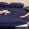 [Planeta del Sueño] Sábana de Cama Tejida sin Costuras Clase a Deep Sleep Pro Artículo Individual Transpirable Protector de Colchón Ropa de Cama Suave