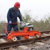 Amoladora eléctrica de imitación de riel, máquina portátil para amolar rieles de vía férrea, máquina para desoxidar el lado de trabajo de la vía