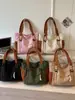 Bolso de lona de color liso para mujer 2026, bolso de hombro de gran capacidad, bolso tote elegante para estudiantes, bolso de mano y bolso cruzado