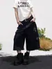 Pantalones Cortos de Mezclilla Estilo Retro Americano con Tachuelas para Hombre y Mujer, Nuevo Modelo de Verano, Adelgazantes, Versátiles, Shorts de Pierna Recta Sueltos