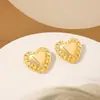 Conjunto de Joias Personalizado de Temperamento Amoroso Transfronteiriço Moda Luxo Leve Retro Geométrico Versátil Brincos de Metal Joia de Mão Colar