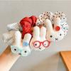 Gafas Estilo Coreano Conejo Miffy Goma para el Cabello Chica Dulce Versátil Lunares Scrunchie Dulce Cuerda para el Cabello de Chica Hada Goma para el Cabello