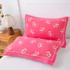 Funda de almohada de gasa mediana, hilo fino, sin bolitas, sin decoloración, 46*68, funda de almohada grande para estudiante, hogar, adulto, par