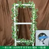 Decoración de Hojas de Potos de Mimbre Sintético Cubierta Falsa Plantas Verdes Embellecer Flor de Enredadera Cubierta de Conducto de Tubería de Agua Aire Acondicionado Hojas Verdes Flores