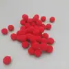 Bola de pelo de colores rojo, blanco y verde, pequeña bola de pelo hecha a mano, bolsa de material para bricolaje, venta al por mayor, decoración para árbol de Navidad, bola de pelo