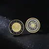 Comercio exterior Europa y Estados Unidos doce constelaciones monedas con incrustaciones de diamantes bañadas en oro colección de monedas conmemorativas extranjeras deseo amor monedas de oro monedas transfronterizo