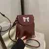 2025 Nuevo Diseño de Moda Borla Diseño Personalizado Gran Capacidad Estilo Hong Kong Bolso Pequeño Cuadrado de Hombro Cruzado para Teléfono Móvil para Mujer