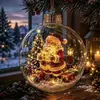 Adorno navideño de historia brillante transfronterizo