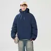 Chaqueta cálida de otoño e invierno con carga chaqueta de trabajo con logo personalizado estampado abrigo gabardina de equipo abrigo impermeable a prueba de viento bordado personalizado