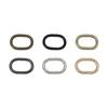 Hebilla de hierro accesorios de herrajes para equipaje oro claro huevo redondo hebilla para bolsa ancho interior 2.5cm hebilla de hierro metálica