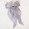 Pinza para el cabello de color sólido con lazo grande para niños, de venta caliente en Amazon transfronterizo, adecuada para todas las estaciones, pinza para el cabello versátil 5012