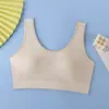 Sutiã Esportivo Plus Size para Gordinhas mm Sem Aro Estilo Colete Respirável Costas Bonitas Copo Fixo Push-Up Confortável Sutiã de Costas Bonitas