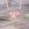 Dinastia Han, Gola Tan, Colar com Borla de Pérolas, Novo Cheongsam Chinoiserie, Estilo Antigo, Estilo Nacional, Traje Antigo, Acessórios com Elementos Han