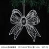 Decoración Navideña Candado de Alma Cristal Simulación Llave Colgante Llavero 3d Colgante Decorativo Copo de Nieve