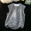 Camiseta sin mangas estilo americano para hombre, marca de moda, top simple resistente para el verano 2026, chaleco deportivo holgado con estampado