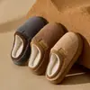 Zapatillas de Algodón Sencillas Lidani para Mujer Invierno Estilo Nuevo para Interiores del Hogar Cálidas Antibacterianas Zapatillas para Hombre Otoño Invierno