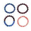 Pílula Mágica + Pérola do Espírito Pó Glow Noturno Vermelho e Azul Pulseira de Contas de Vidro Pulseira de Contas Degradê Estilo Igual ao do Fluxo Dinâmico em Estoque Atacado