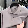 Camisa polo hexagonal de piqué de algodón 100% mercerizado de manga larga para hombre, camiseta básica de otoño e invierno, camiseta de cuello con botones de algodón puro