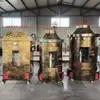 Grande Forno Assador de Cordeiro Inteiro Sem Fumaça, Churrasqueira Vertical a Carvão com Rotação Automática para Assar Pernas de Cordeiro, Forno Assador Elétrico Comercial para Leitão e Costeletas de Cordeiro